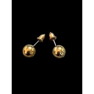 Gold Plated Ball Stud Earrings 5mm Small Round Minimalist Jewelry